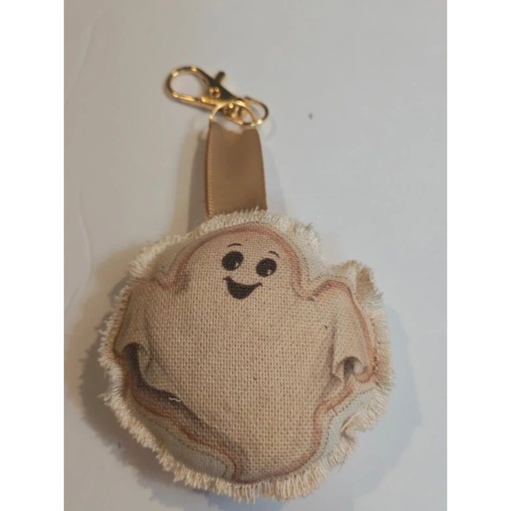Vintage Ghost Halloween Printed Bag Charm Keyring
